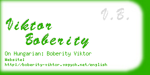 viktor boberity business card